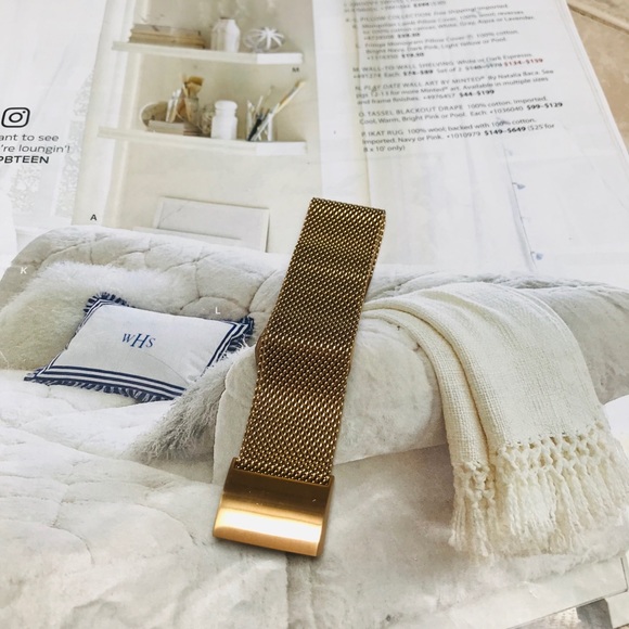 For Fitbit Charge 2 Gold Milanese  Loop Band - Picture 6 of 8